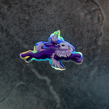 Load image into Gallery viewer, Purple Jackalope | Holographic | Vinyl Sticker