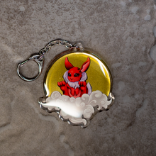 Load image into Gallery viewer, Red Rabbit | Keyring | Acrylic Charm
