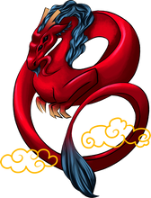 Load image into Gallery viewer, Red Dragon | Keyring | Acrylic Charm | Seiji
